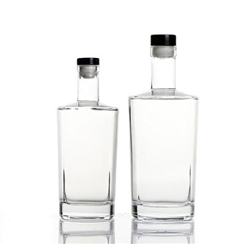 Garrafas de vidro para bebidas alcoólicas de 750 ml com rolhas